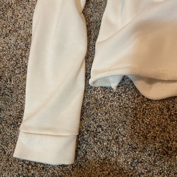 CREAM ARDENE CROP HOODIE - Picture 8 of 8